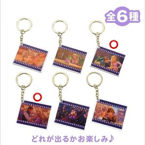 ディズニーストア塔の上のラプンツェル フィルム風キーホルダー 2個セット