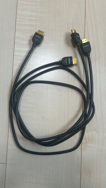 HDMIケーブル 2本セット SONY 1m ハイスピード