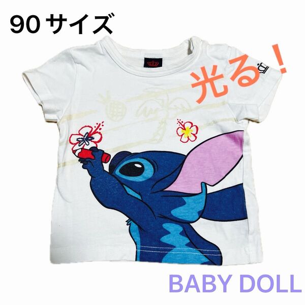BABYDOLL ベビードール Tシャツ ロゴTシャツ 子供服 こどもふく 90サイズ ディズニー Disney スティッチ