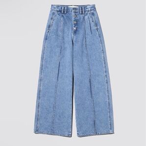GU ジーユー GU×rokh ワイドジーンズ ブルー S size 新品未使用 タグ付き