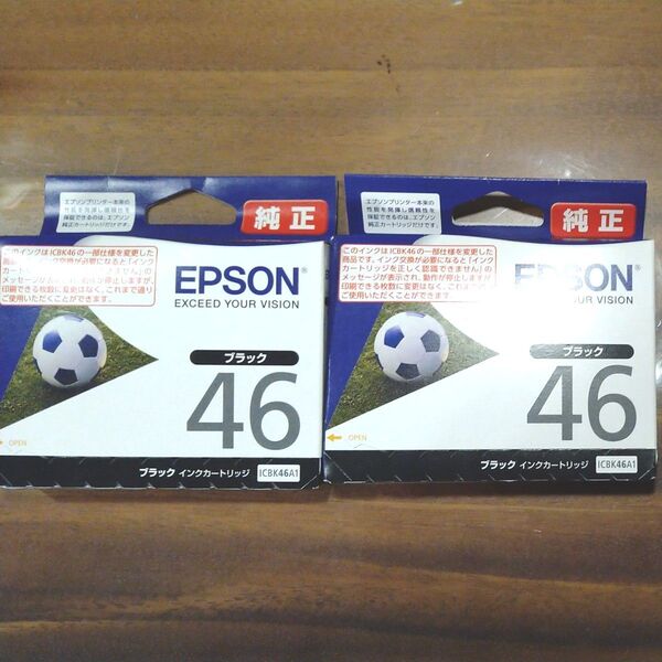☆EPSON 純正インクカートリッジ ICBK46A1 ブラック /2個☆