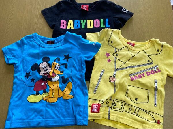 BABYDOLL 80cm 90cm ミッキーマウス Tシャツ まとめて