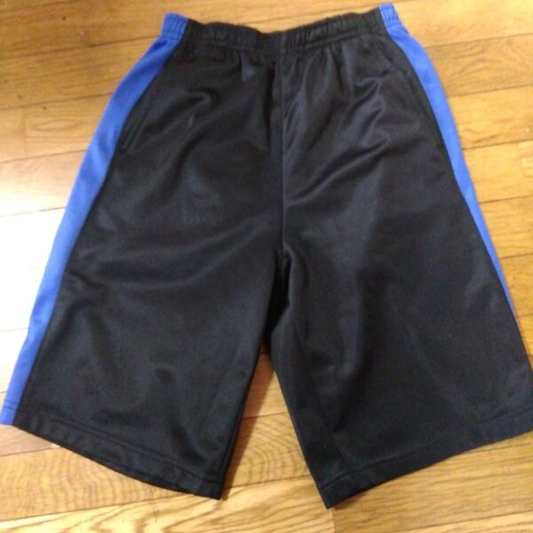 ハーフパンツ スポーツウェア 黒 青 150