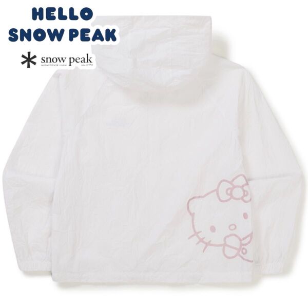 【 韓国限定 】 snowpeak スノーピーク kitty キティ ハローキティ パッカブル ヤッケ レディース 白 M