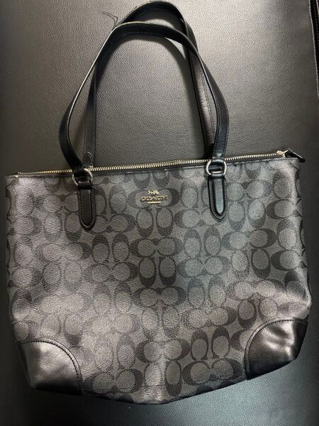 COACH コーチ シグネチャートートバッグ ブラック