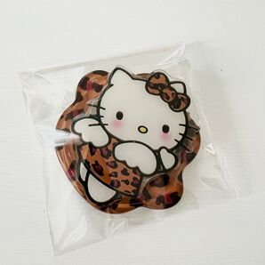 【新品未使用】磁石 バンカーリング ヒョウ柄 天使 キティ
