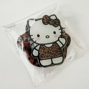 【新品未使用】磁石 バンカーリング ヒョウ柄 キティ