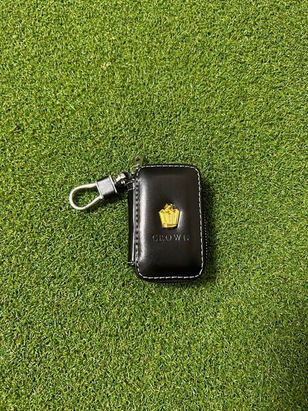 クラウン Crown スマートキーケース 高級感 キーバッグ 本革 ブラック