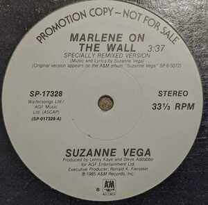 米A&M プロモ・オンリー12"◆Suzanne Vega:Marlene On The Wall