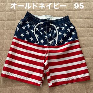 一度使用 オールドネイビー 110cm 水着 スイムパンツ サーフパンツ ボーダー スター