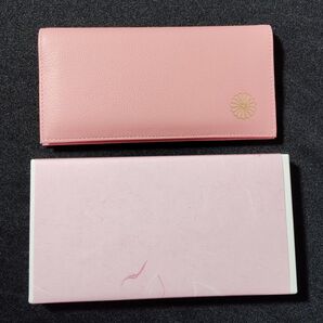 新品 未使用 皇居 皇居財布 長財布 本革製 ピンク 桃 箱付 ロングウォレット 財布 開運 金運アップ 限定 リアルレザー