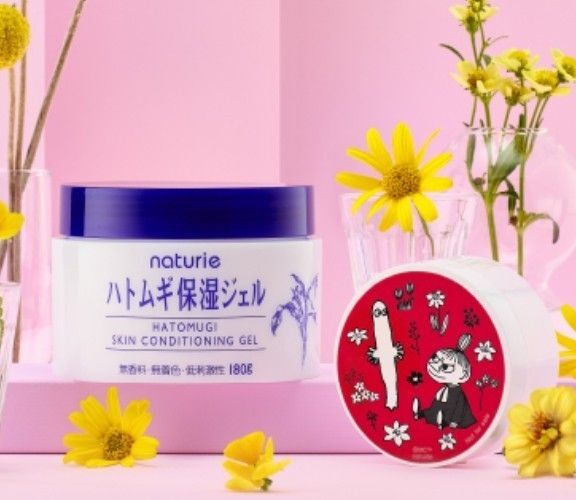 (新品未使用) naturie ナチュリエ ハトムギ保湿ジェル 180g (MOOMIN×naturie 限定コラボケースつき)