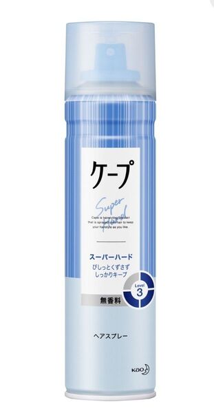 (新品未使用) KAO ケープ スーパーハード (ヘアスプレー) 微香性 180g