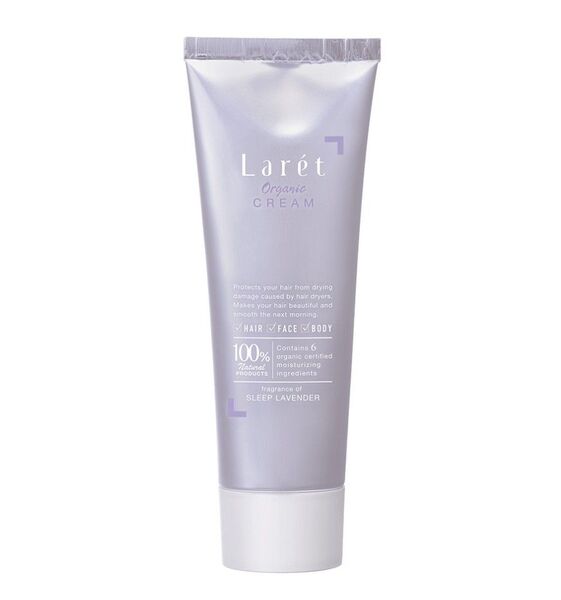 (新品未使用) Laret ラーレ オーガニッククリーム (洗い流さないヘアトリートメント&ハンドクリーム) 70g