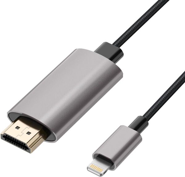 HDMIケーブル iPhone HDMI変換ケーブ ル Digital AV変換アダプタLightningライトニング 変換アダプ