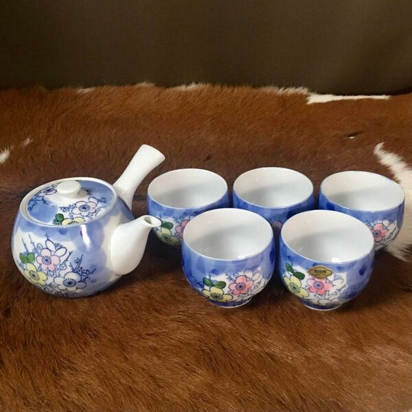 ★新品★有田焼★仙右衞門?作★急須+湯呑み5口★茶器セット★