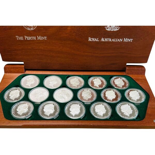 【美品】2000年 シドニーオリンピック 1オンス 5ドル銀貨 16枚セット