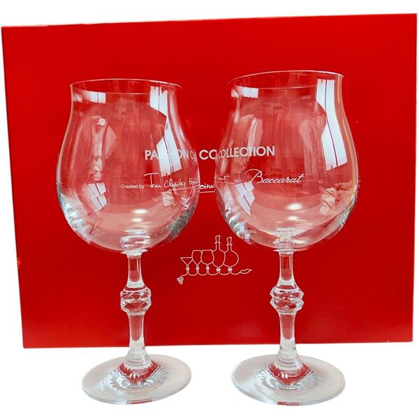 【新品保管品】Baccarat(バカラ)パッション コレクション ワイングラス ペアセット
