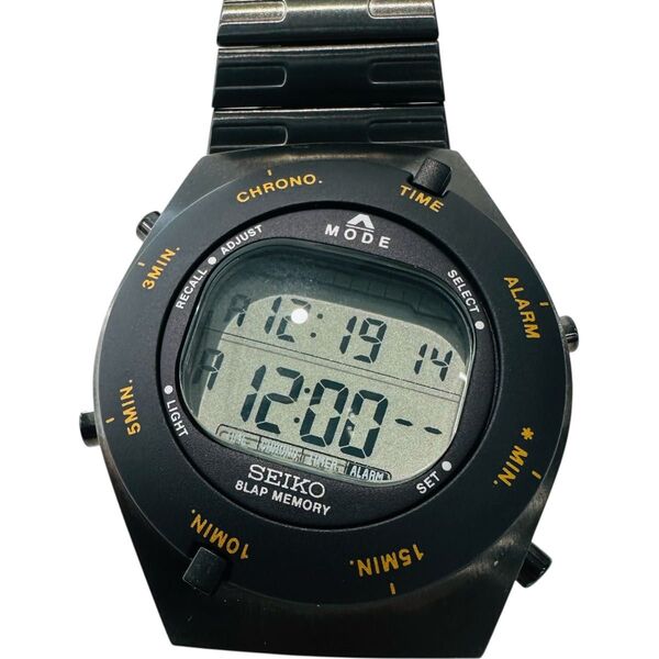 【美品】SEIKO(セイコー)SBJA001 スピードマスター ジウジアーロ復刻版 クオーツ デジタル腕時計