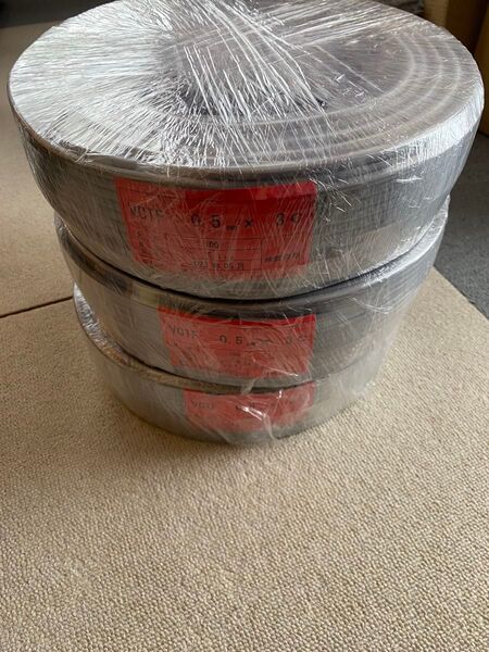 vctf0.5×3C 100m 3巻セット 配線 新品未使用