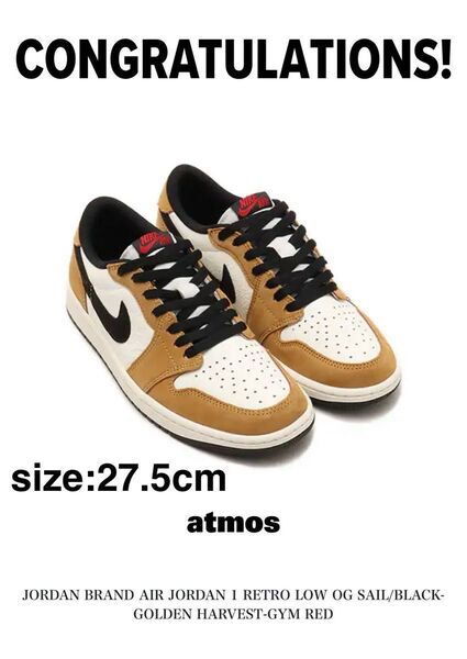 Nike Air Jordan 1 Low OG Rookie of the Year 27.5cm