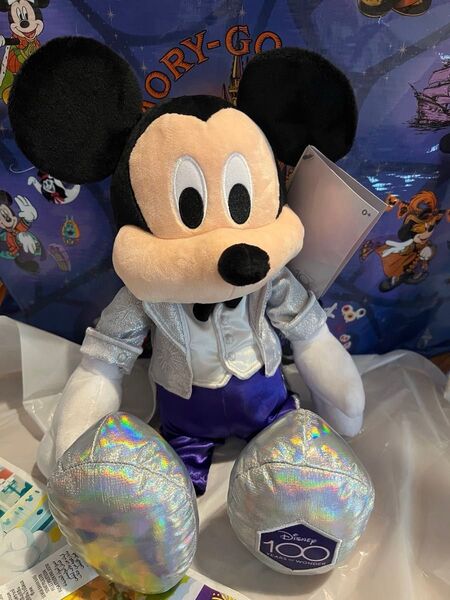 ミッキーマウス ぬいぐるみ タグ付き 100周年 ディズニー Disney