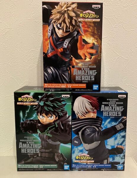 僕のヒーローアカデミア THE MOVIE フィギュア 緑谷出久 爆豪勝己 轟焦凍