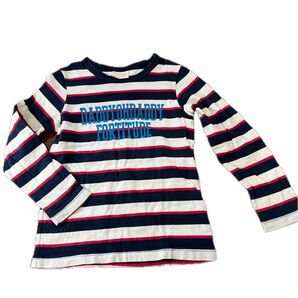 美品 Daddy Oh Daddy ボーダー柄ロンT 130cm 綿100%