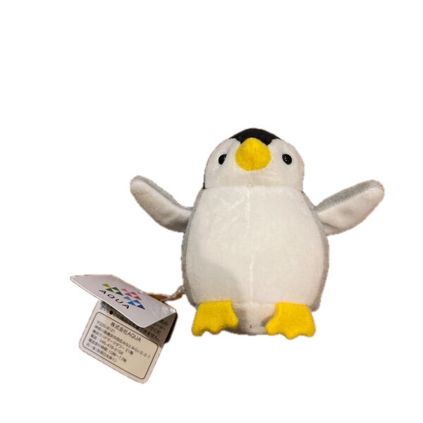 新品 AQUA ぬいぐるみ マリン どこでもフレンズ キーホルダー ペンギン 00080076 タグ付き