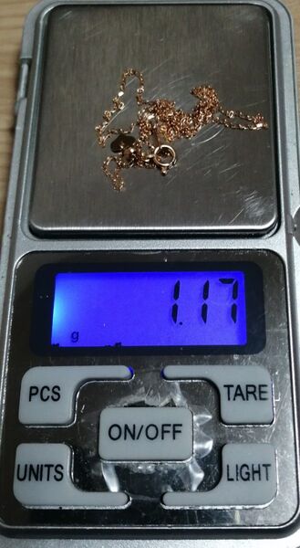 【長め約45センチ!値下不可】k18 約1.17g デザイン ネックレス チェーン