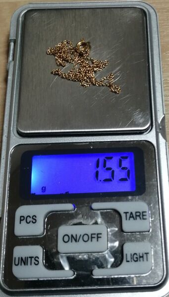【激安!】250476 k18 約1.55g デザイン ネックレス チェーン