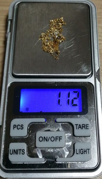 【値下不可】25051 k18 約1.12g デザイン ネックレス チェーン