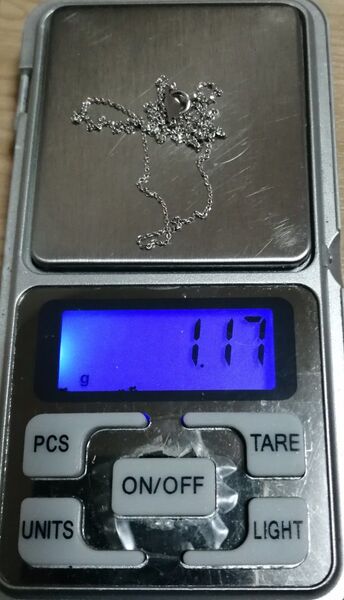 【激安!】250547 k18wg 約1.17g デザイン ネックレス チェーン