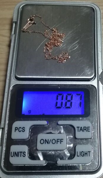【激安!】k10 約0.87g デザイン ネックレス チェーン PG