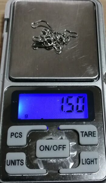 【激安!】k18wg 約1.5g ベネチアン ネックレス チェーン