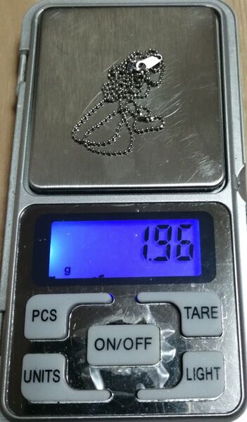 【チェーン短め!激安!】250267 Pt900 約1.96g カットボール ネックレス チェーン プラチナ
