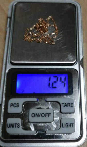 【値下不可】250541 k18 約1.24g デザイン ネックレス チェーン