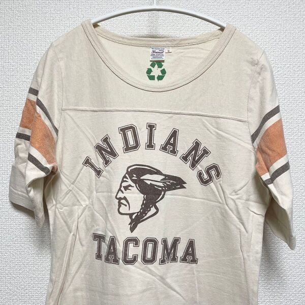 インディアン柄 Tシャツ ワンピース サイズ0 Tシャツワンピ ヴィンテージ S M 五分袖 ネイティブ・アメリカン