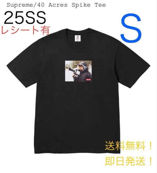 supreme 40 Acres Spike Tee Black Sサイズ