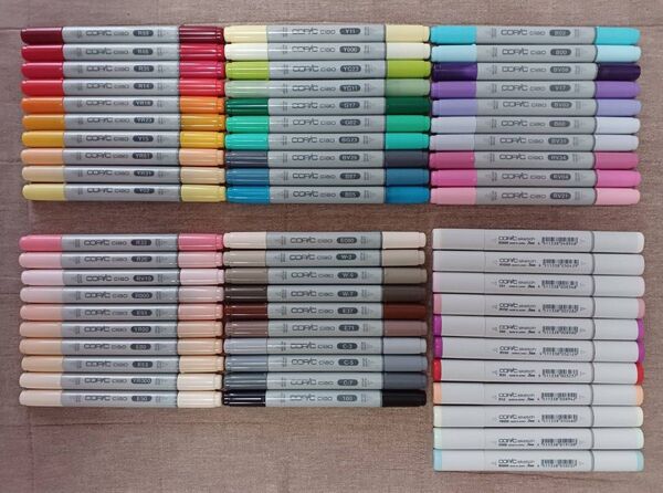 コピックチャオ 50本、コピックスケッチ 11本まとめ売り