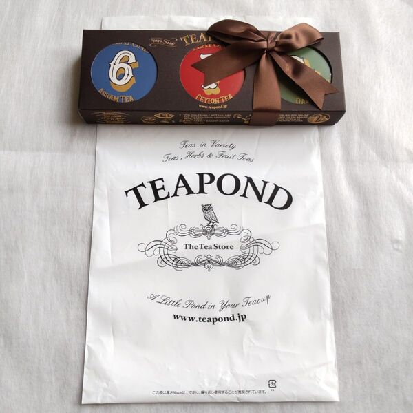 TEAPOND Today's Tea Number 紅茶 新品 かわいい缶 ギフト ティー