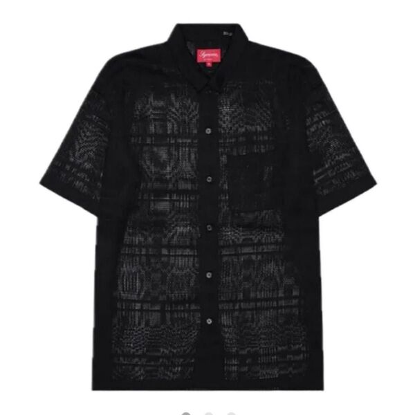 Supreme Mesh Stripe S/S Shirt "Black"