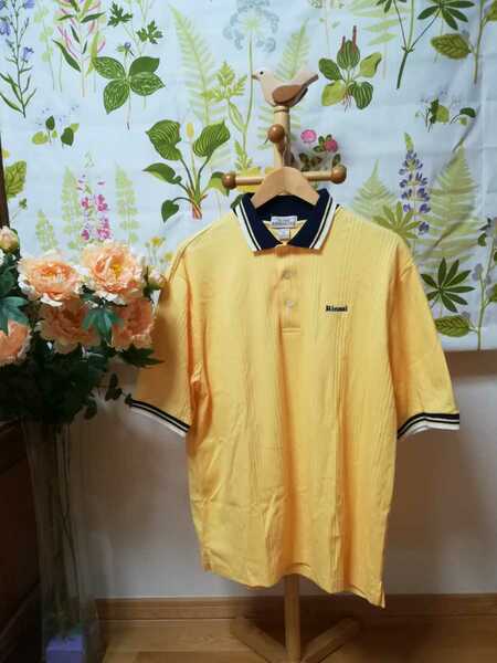 Blake & Hollister 米国製の黄色のポロシャツ3Lサイズ♪