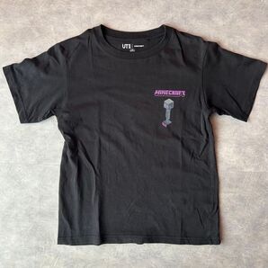 ユニクロ Minecraft コラボTシャツ 140 ブラック