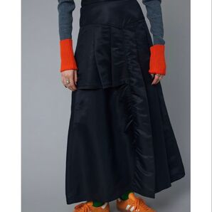 【Herin.CYE】へリンドットサイ Nylon maxi skirt ナイロン マキシスカート ブラック