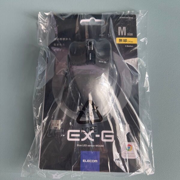 ELECOM EX-G ワイヤレスBlueLEDマウス Mサイズ M-XGM10DBBK/EC(ブラック)