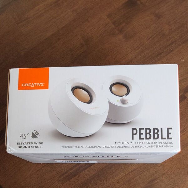 新品 Creative Pebble 2.0 USB スピーカー ホワイト