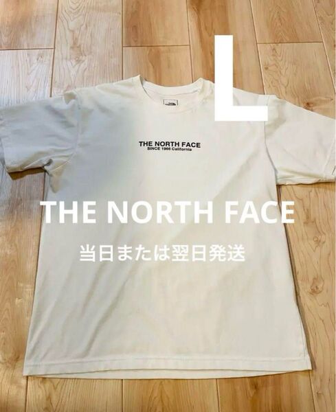 【当日または翌日発送】 ノースフェイス ホワイト Tシャツ L