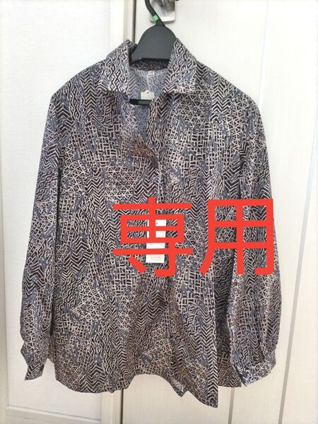 新品 シニア向け 15号 長袖 ブラウス