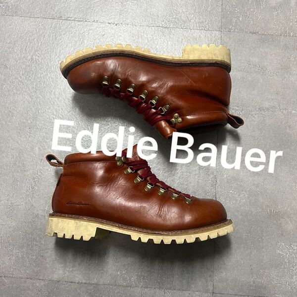 Eddie Bauerエディーバウアービブラムソールブーツトレッキングマウンテン登山アウトドアヴィンテージレザー革靴